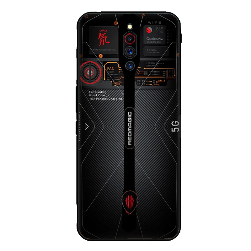 Soft silicone TPU back cover for ZTE nubia Red Magic 5g Lite shockproof retro style