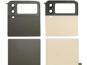 Back Glass Cover Rear Door Housing with Small LCD Outer Screen Replacement For Samsung Galaxy Z